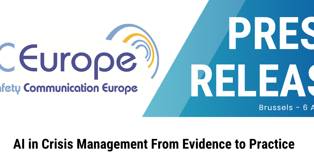 PRESS RELEASE: Webinar AI in Crisis Management From Evidence to Practice